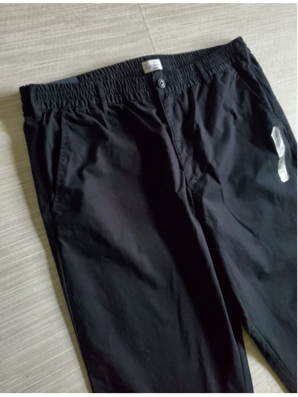 GAP Relaxed Pull-On Khakis Easy Pants XL Black NWT Drawstring Soft 100% Cotton - Picture 8 of 13